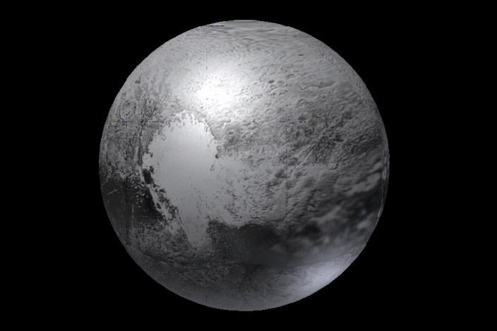 冥王星(矮行星)千米尺度